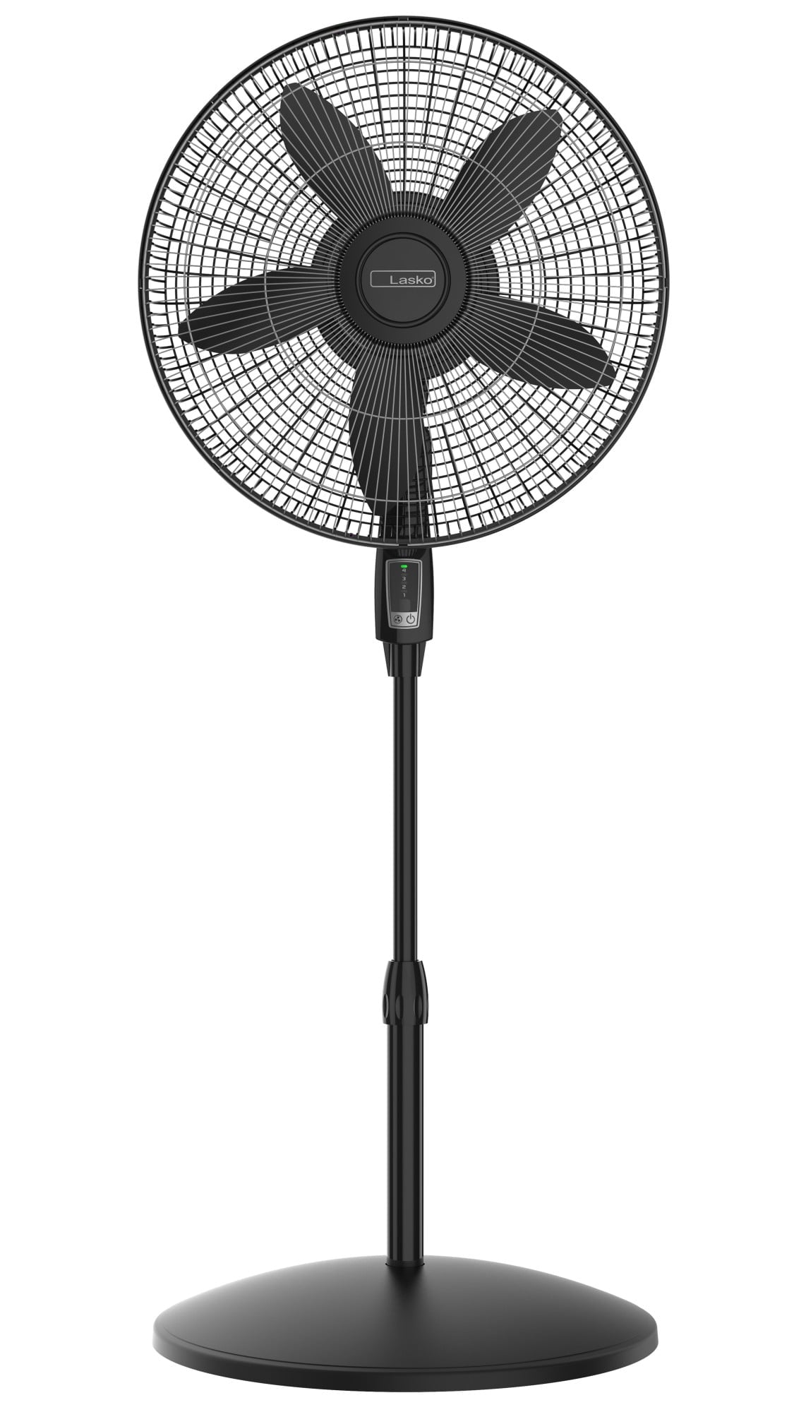 Lasko Cyclone Max 18", 23 ft/s High-Velocity Pedestal Fan, Remote, 53" H, Black, S18605, New
