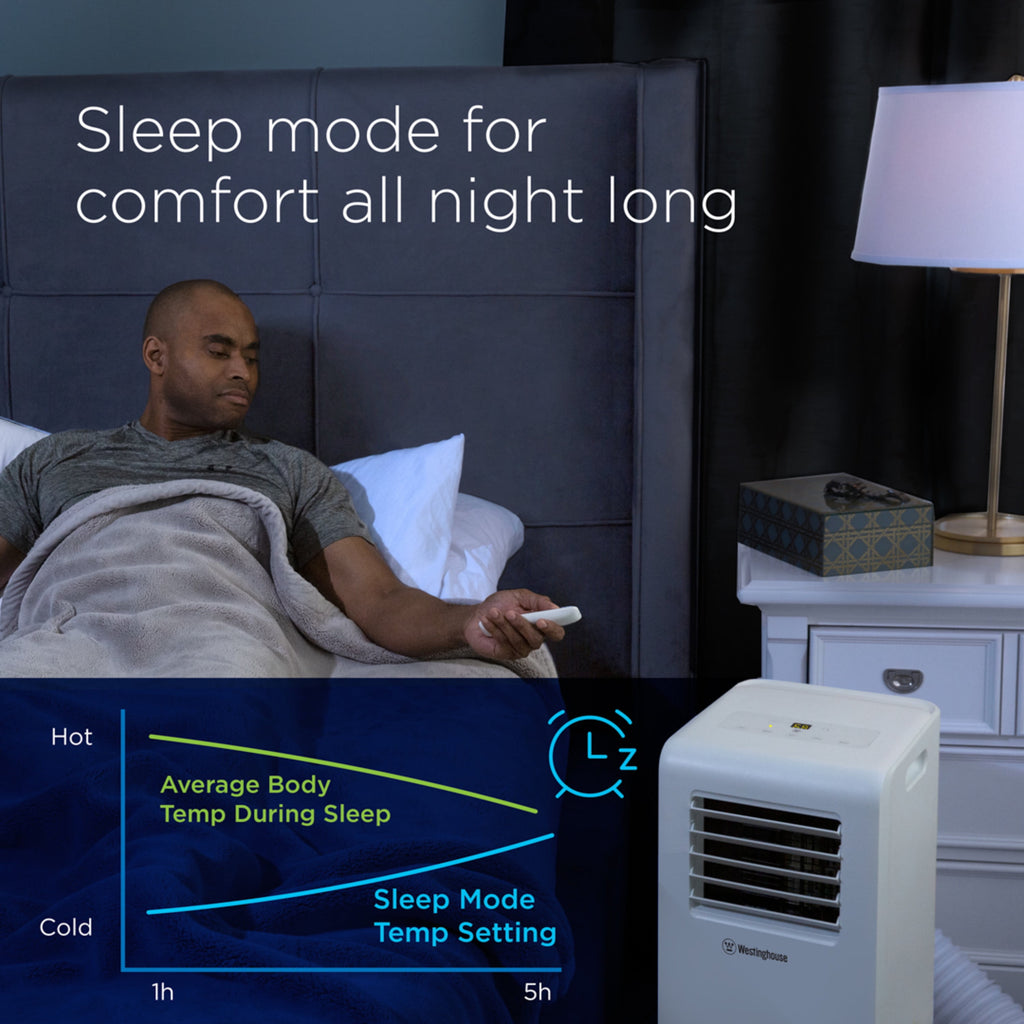 Westinghouse 10,000 BTU Portable Air Conditioner with Remote, 3-in-1 Operation, Rooms Up to 450 sq ft