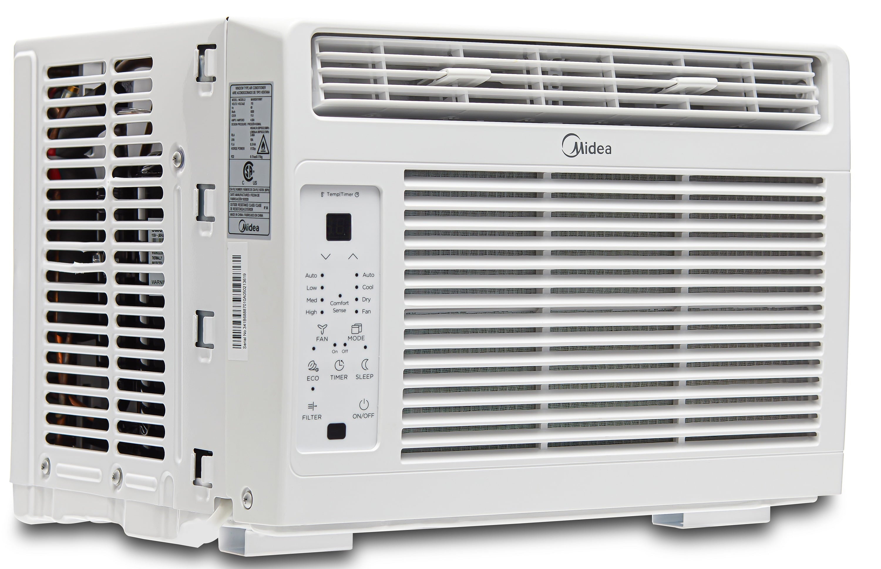 Midea 5,000 BTU 115V Window Air Conditioner with ComfortSense Remote, Black, MAW05R1WBL