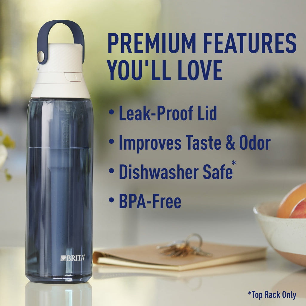 Brita 26oz Night Sky Premium Leak Proof Filtered Water Bottle with Straw