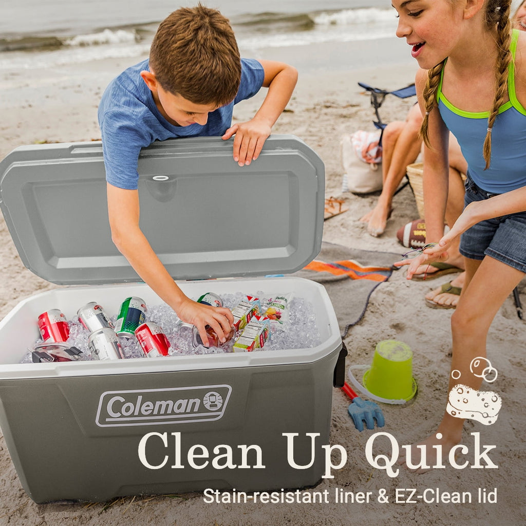 Coleman 316 Series 70QT Hard Chest Cooler, Silver Ash