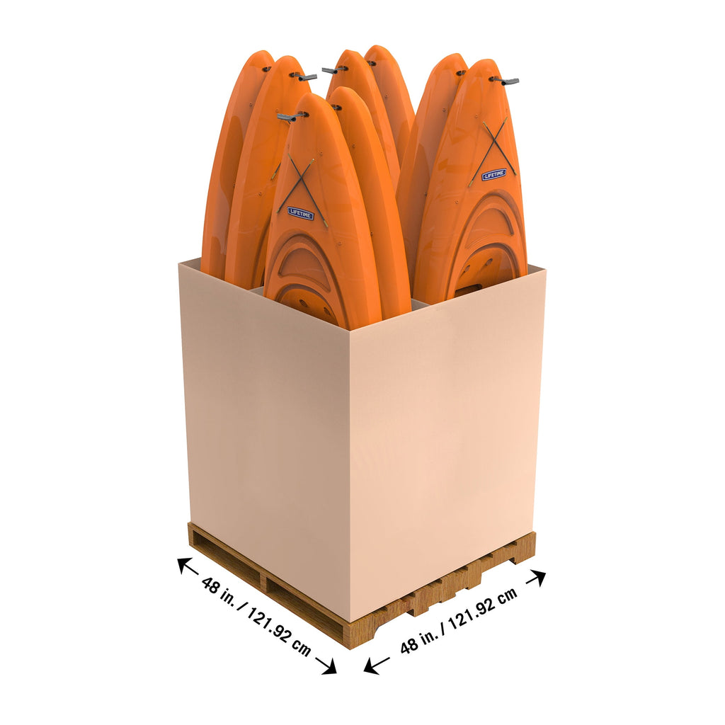 Lifetime Pacer 8 ft Sit-In Kayak (Paddle Included), Orange