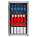 Arctic King 115-Can Beverage Fridge & Cooler, Stainless Steel Look, ARV115B1AST
