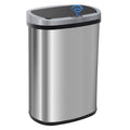 BestOffice Touch Free Sensor Stainless Steel Trash Can, 13 Gallon