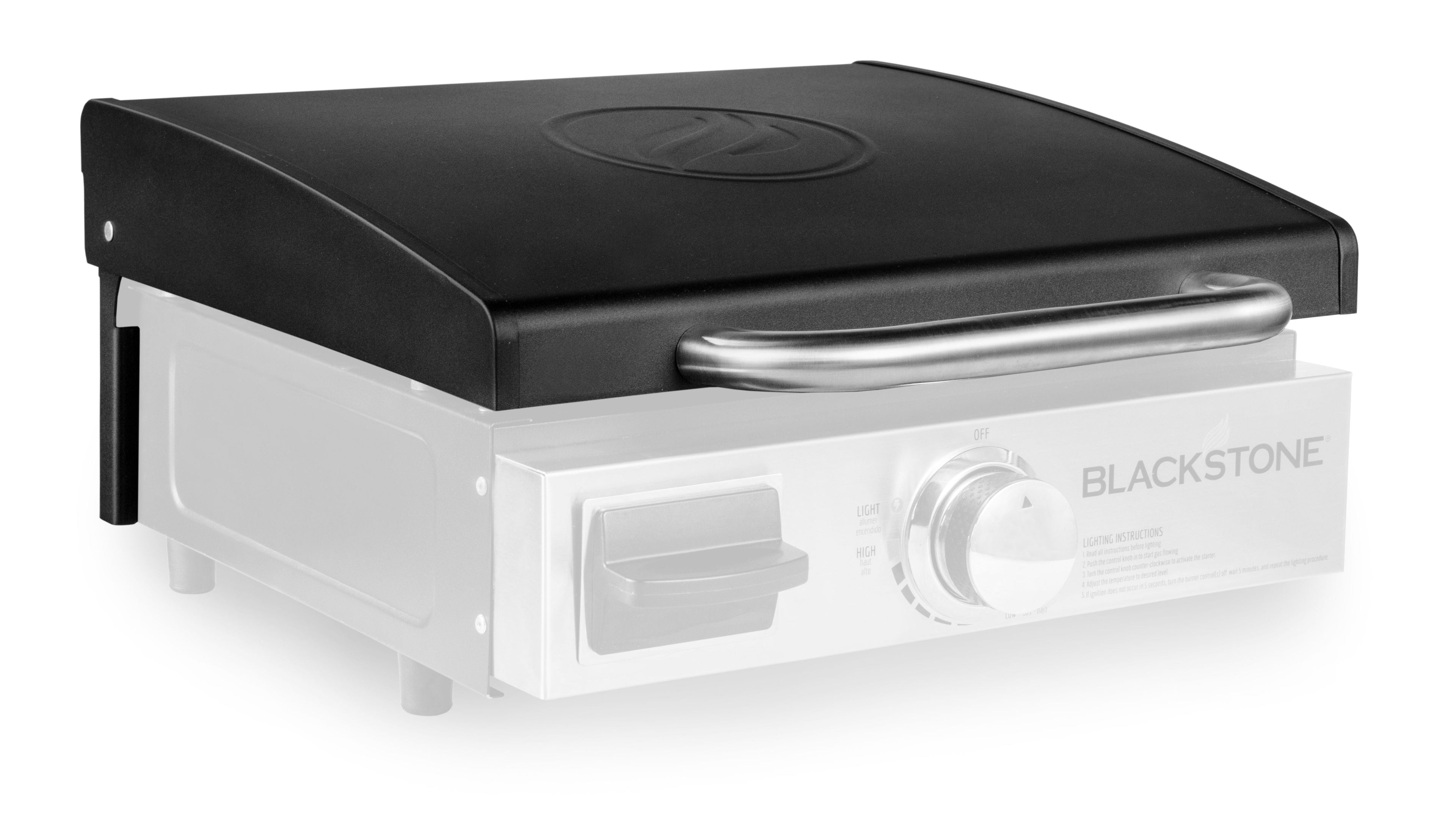 Blackstone 17" Griddle Hood, Black, Front Grease Only models