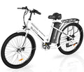 EVERCROSS Electric Bike, 26" Ebike, 500W Motor Mountain Bike for Adults, 36V Removable Battery, Max.Speed 20MPH Electric Bicycle with LED Display for Women, White