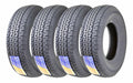 FREE COUNTRY New Premium Trailer Radial Tires ST225/75R15 10 Ply Load Range E w/Featured Side Scuff Guard, Set 4