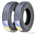 Free Country Premium Trailer Tires ST175/80R13 8 Ply Load Range D Steel Belted Radial w/Scuff Guard, Set 2
