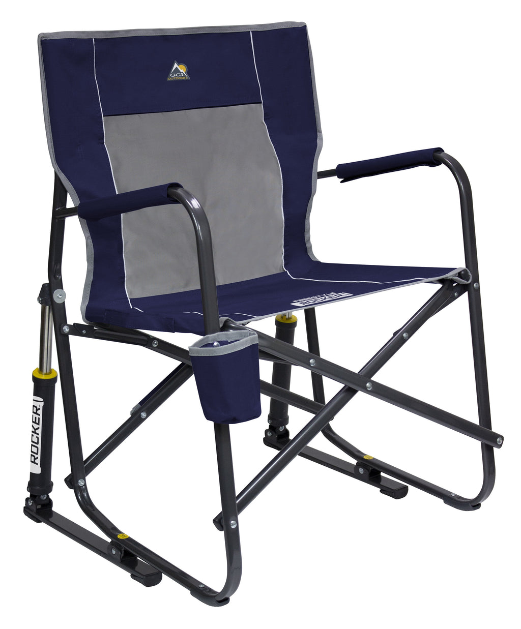 GCI Outdoor Freestyle Rocker Foldable Rocking Camp Chair, Cinnamon
