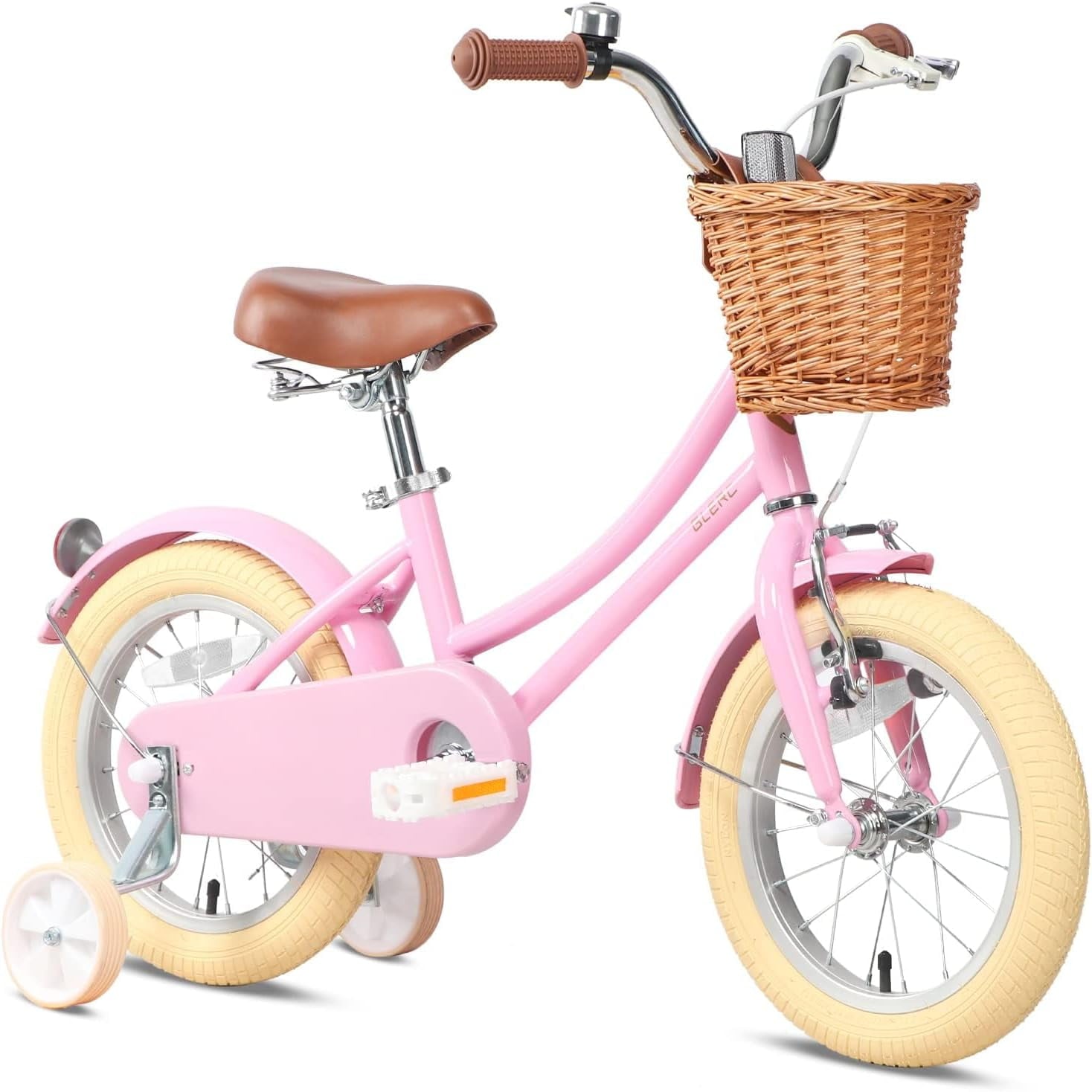 Glerc Little Molly 14 inch Kids Girls Bike for 3-5 Years Old Little Child,Yellow