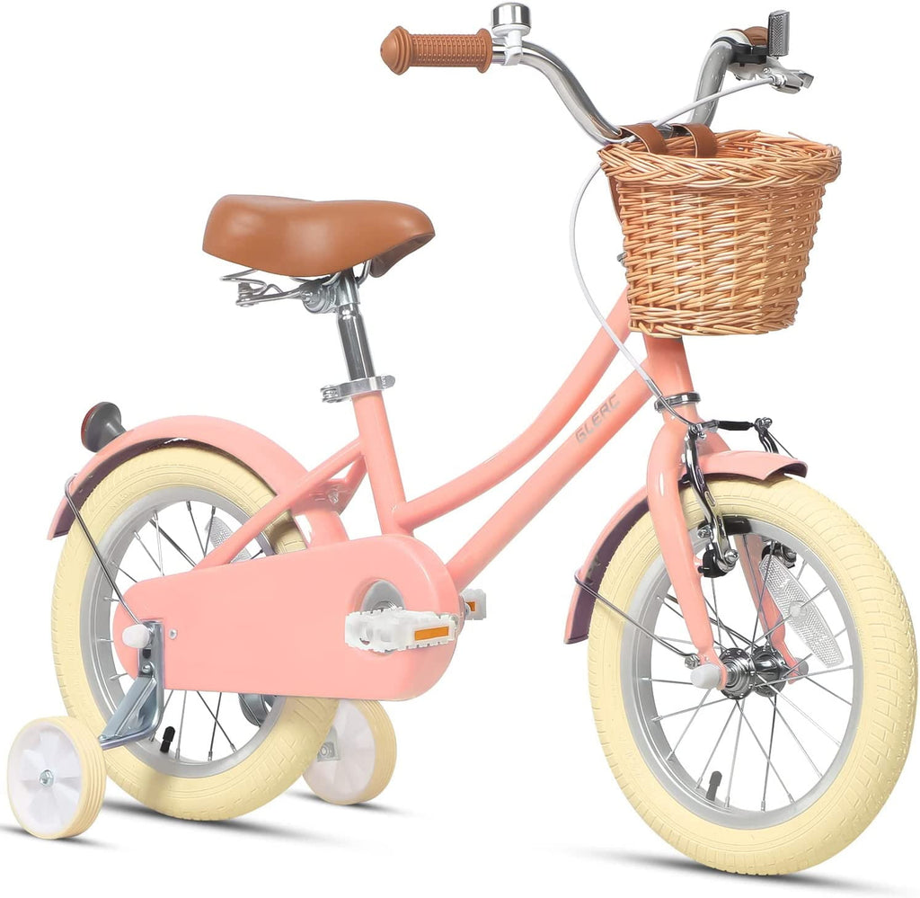 Glerc Little Molly 14 inch Kids Girls Bike for 3-5 Years Old Little Child,Yellow