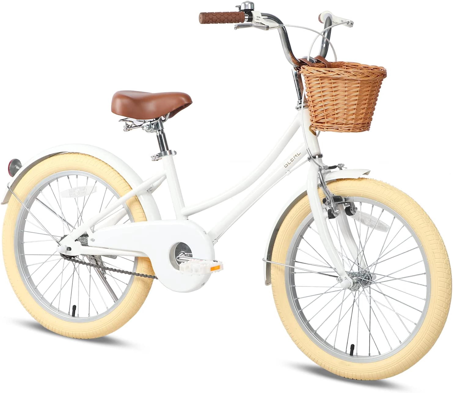 Glerc Little Molly 14 inch Kids Girls Bike for 3-5 Years Old Little Child,Yellow