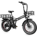 Heybike Mars Electric Bike for Adults, Foldable 20" x 4.0 Fat Tire Electric Bicycle with 500W Motor, 48V 12.5AH Removable Battery, Shimano 7 Speed Commuting Hybrid Ebike