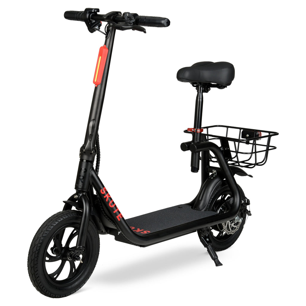 Hyper 36V Skute Commute 12" Seated Electric Scooter with Basket, 250W Motor, 13 Years+, Max Speed 15mph
