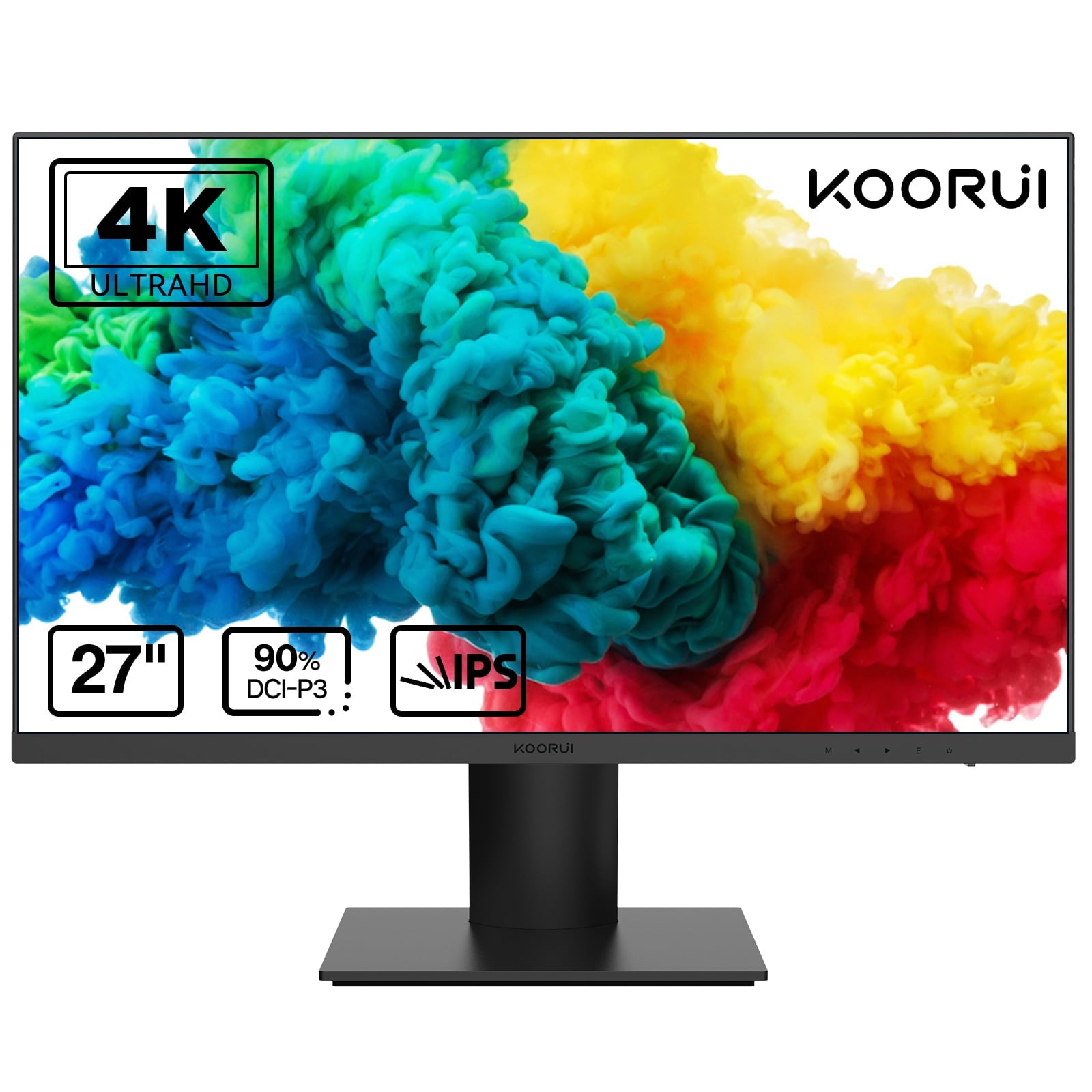 KOORUI 27 inch Computer Monitor,IPS FHD (1920 x 1080) 75Hz 99% sRGB PC Desktop Gaming Monitors for Computer ,HDMI/VGA Port, Visioncare