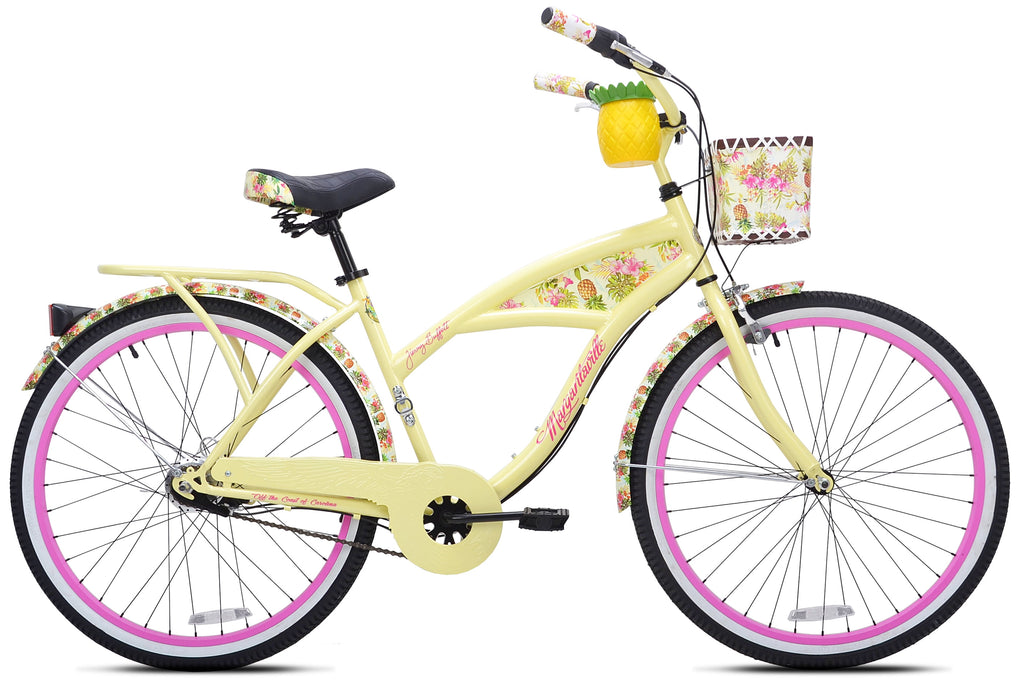 Kent 26" Margaritaville Women's 3-Speed Cruiser Bike, Yellow