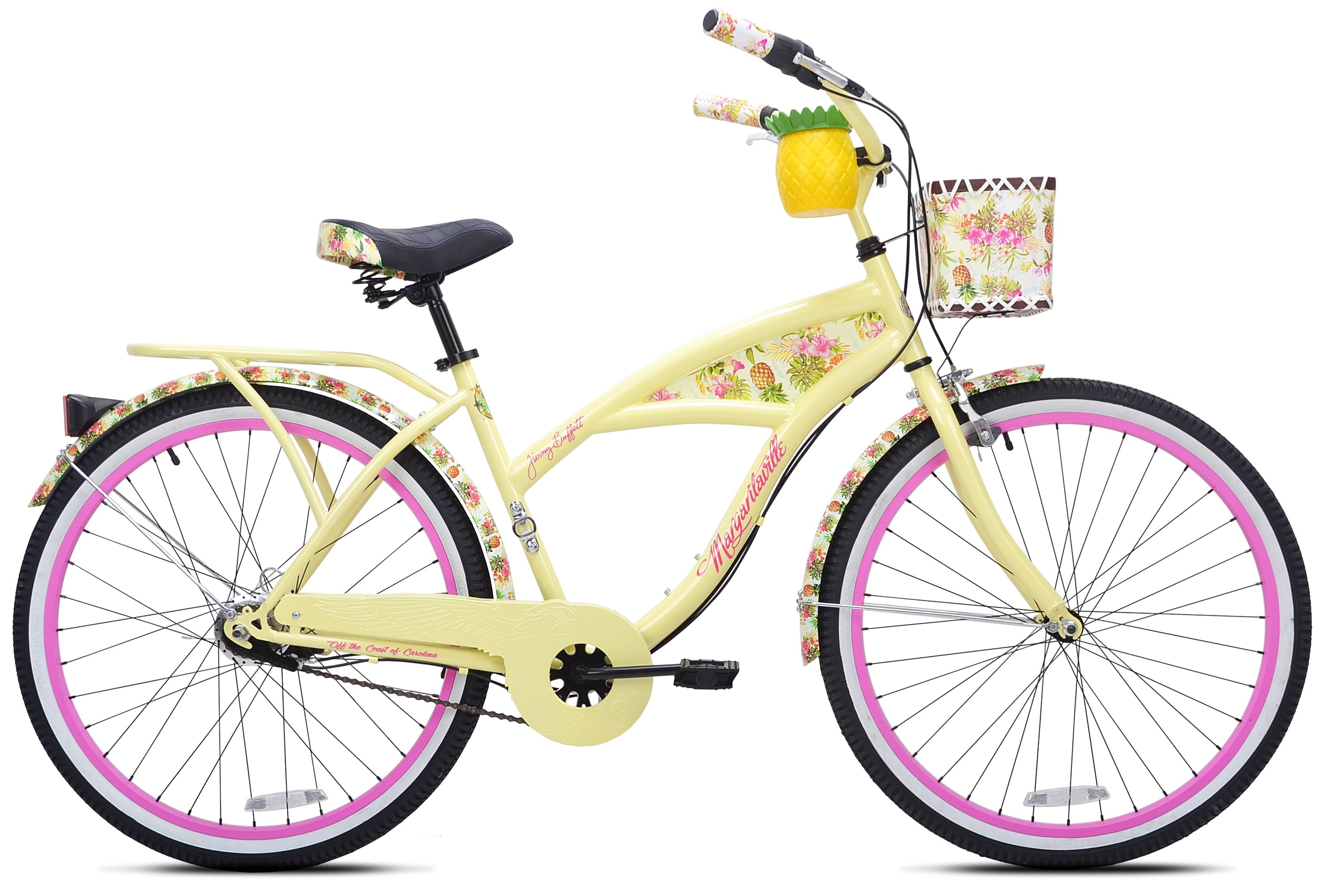 Kent 26" Margaritaville Women's 3-Speed Cruiser Bike, Yellow