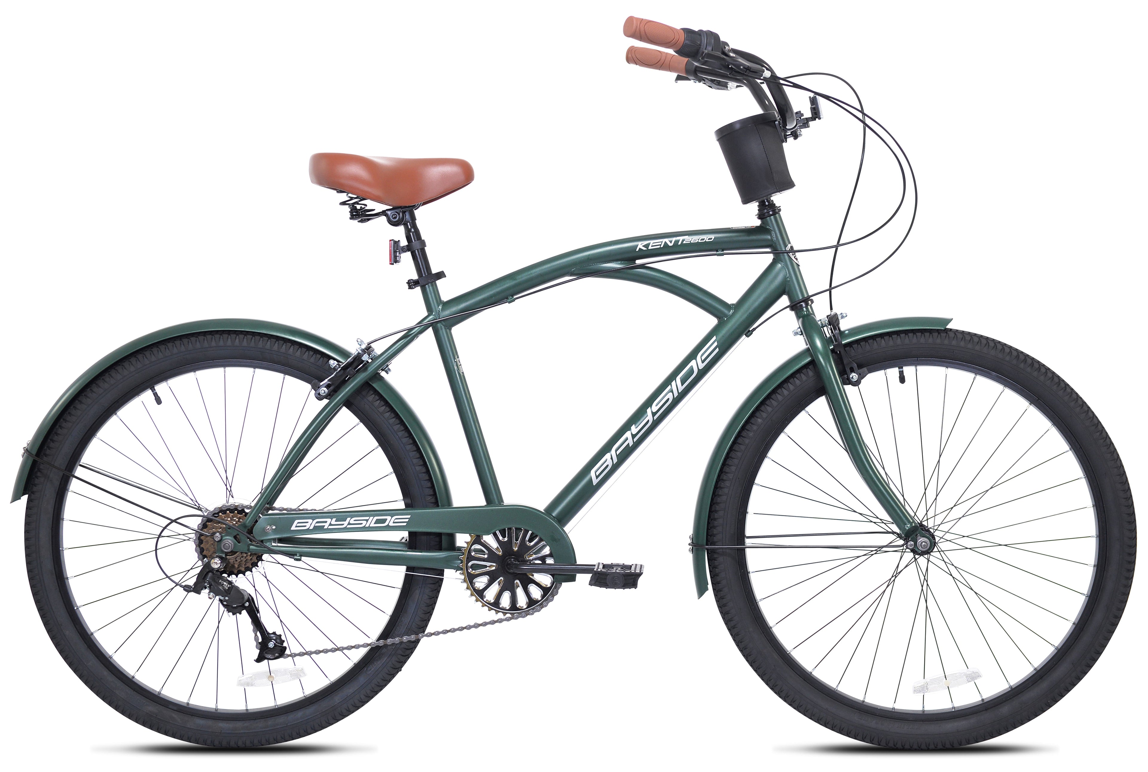 Kent 26 In. Bayside Men's Cruiser Bike, Satin Cocoa