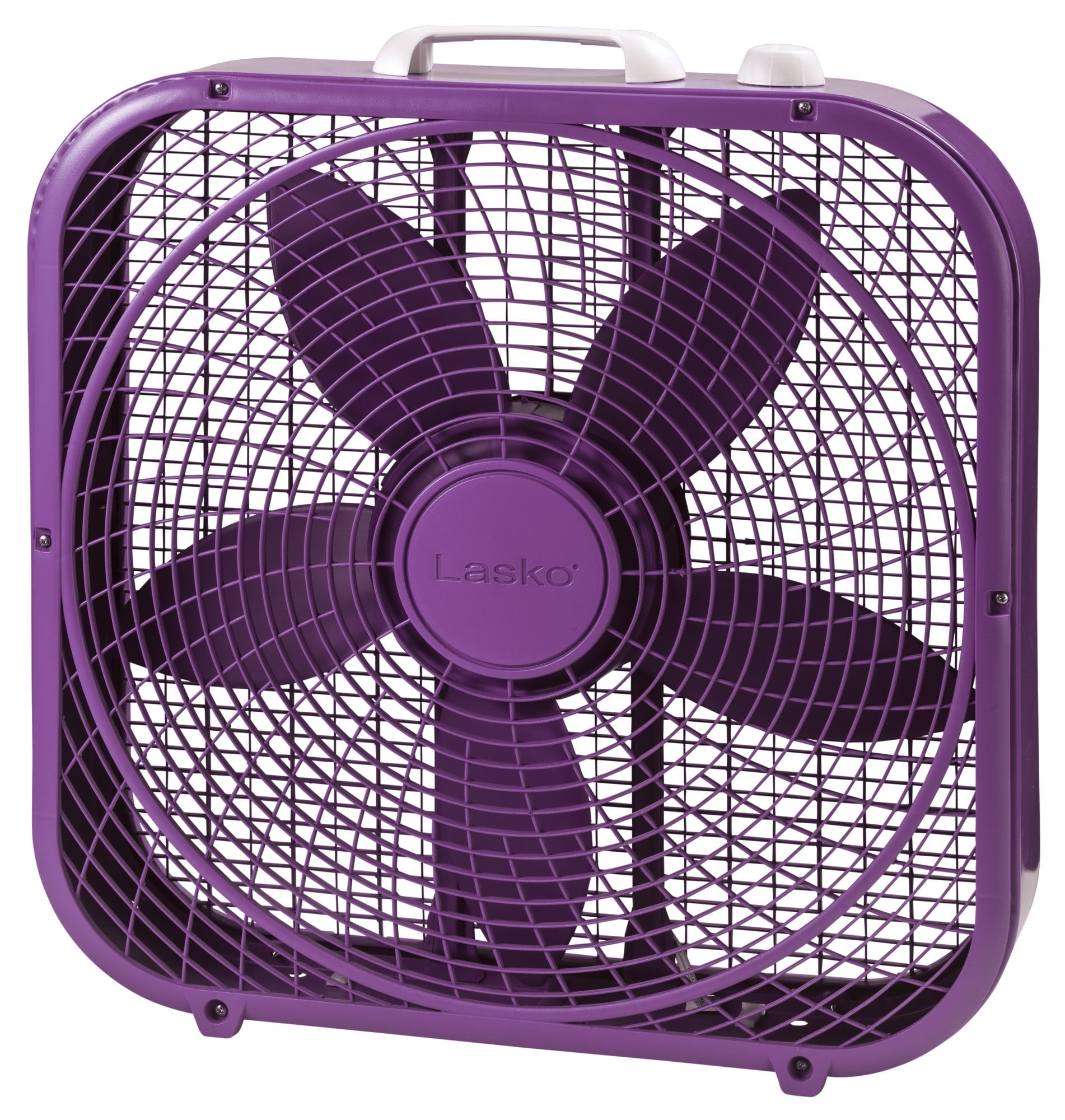 Lasko 20" Cool Colors 3-Speed Box Fan with Weather-Resistant Motor, Blue, 22.5" High, B20310, New