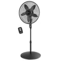 Lasko Cyclone Max 18", 23 ft/s High-Velocity Pedestal Fan, Remote, 53" H, Black, S18605, New