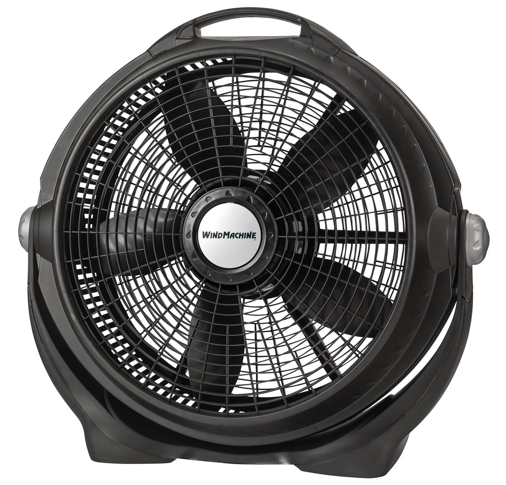 Lasko Wind Machine 20" Pivoting Floor Fan with 3 Speeds, 23" H, Gray, A20301, New