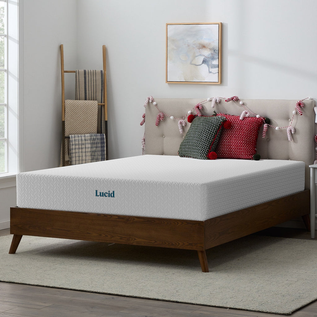 Lucid Refresh 10" Dual-Layered Gel Memory Foam Mattress, Firm, Queen