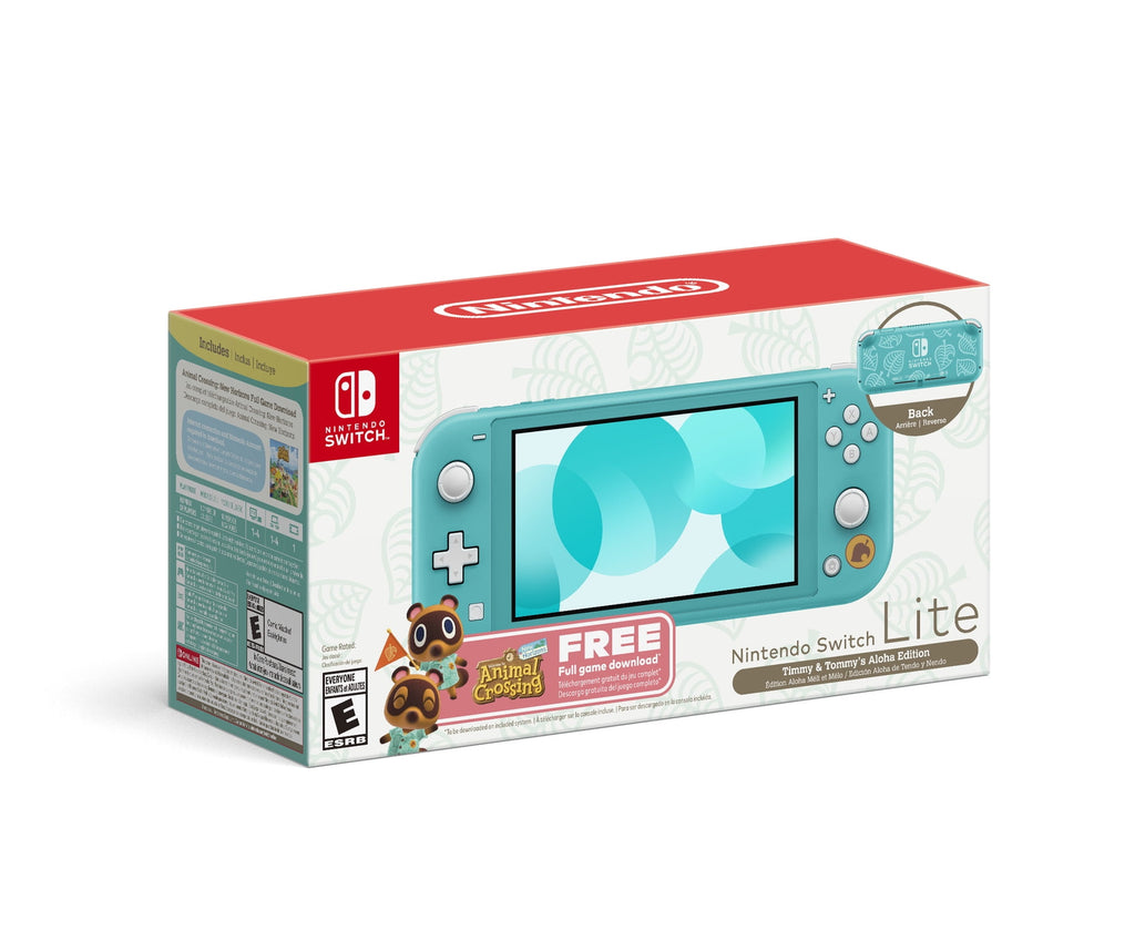 Nintendo Switch™ Lite (Timmy & Tommy's Aloha Edition) Animal Crossing™: New Horizons Bundle (Full Game Download Included)