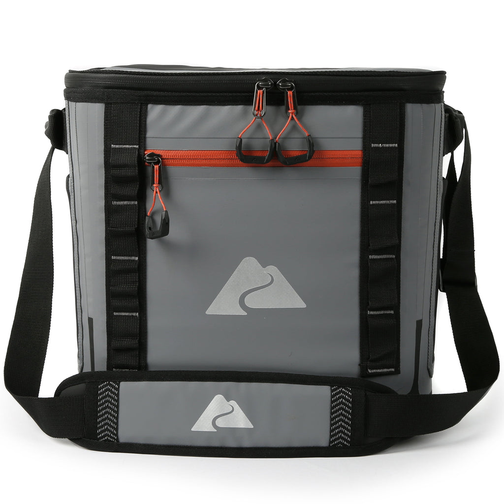 Ozark Trail 24 Can Welded Cooler, Hard Liner Cooler with Microban®, Gray