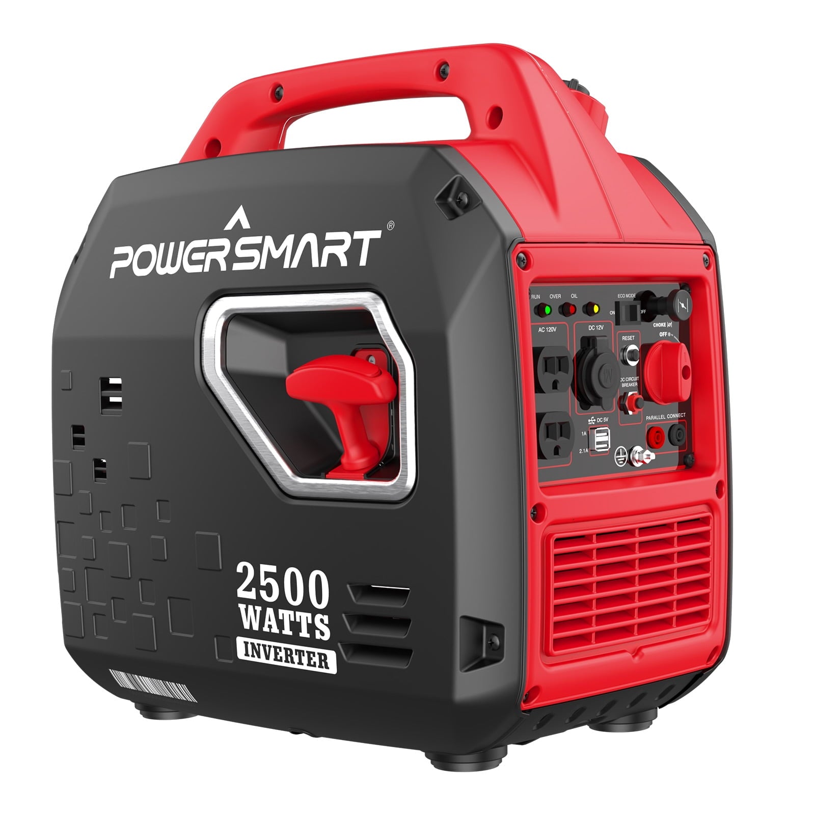 PowerSmart 2500W Portable Inverter Gas Generator for Home Use Outdoors Camping
