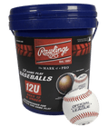 Rawlings ROLB2 12U Official League Youth Practice Baseball Bucket, 12 Count