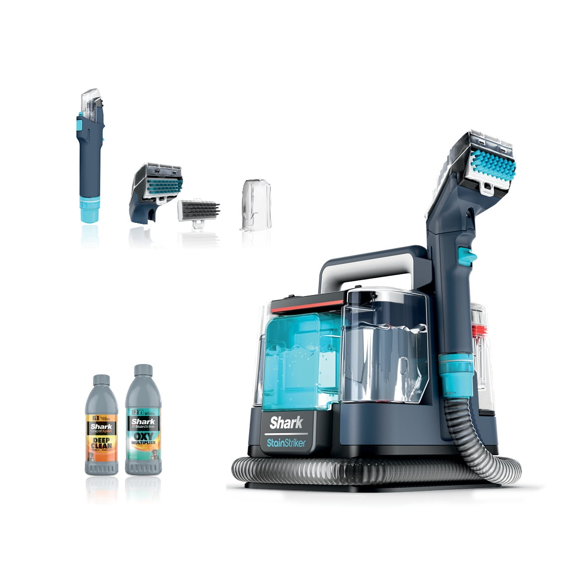 Shark StainStriker Portable Carpet & Upholstery Cleaner, Spot, Stain and Odor Elminator, PX200, Navy