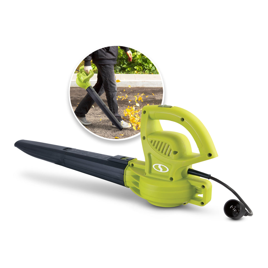 Sun Joe All-Purpose Electric Leaf Blower, 6-Amp, 155-mph, 260-CFM - Green