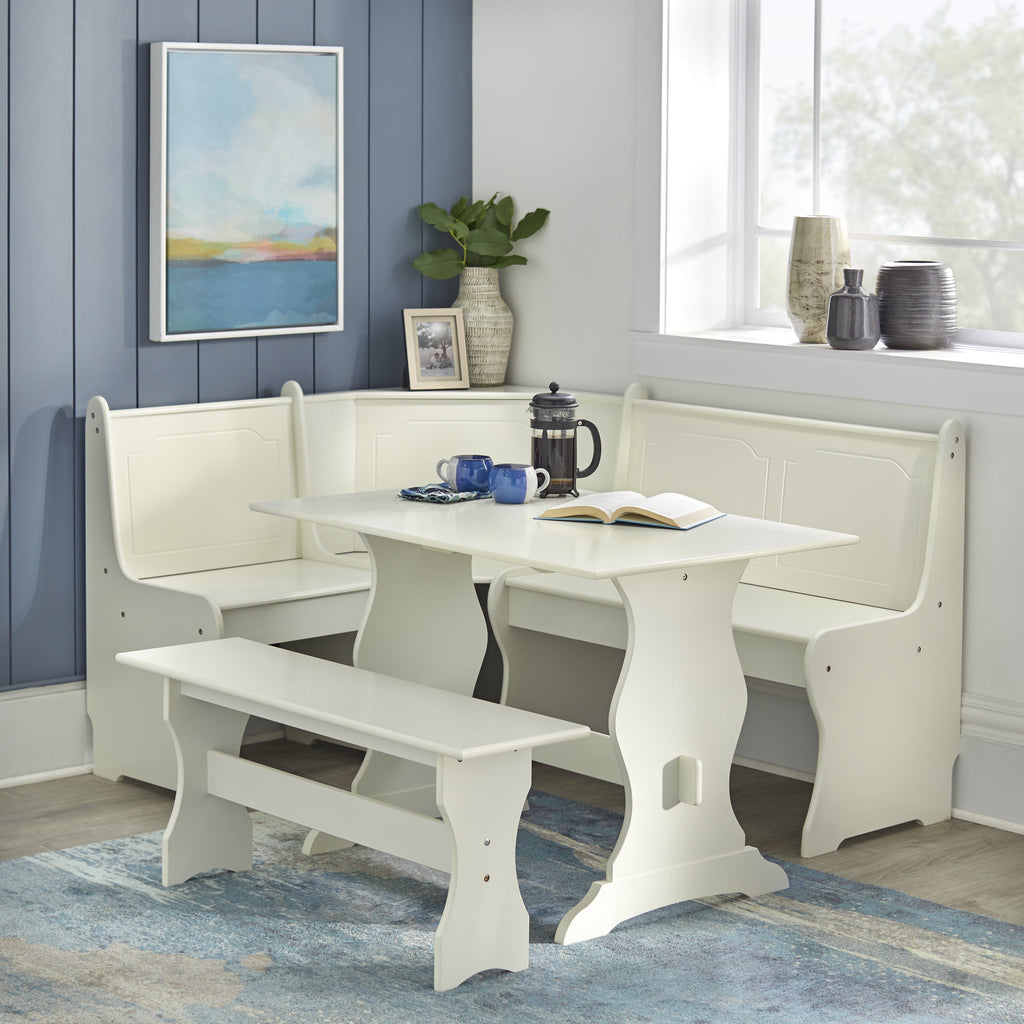 TMS Corner Reversible Dining Breakfast Nook with Storage, Espresso
