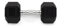 Weider, 25lb Rubber Hex Dumbbell, Single