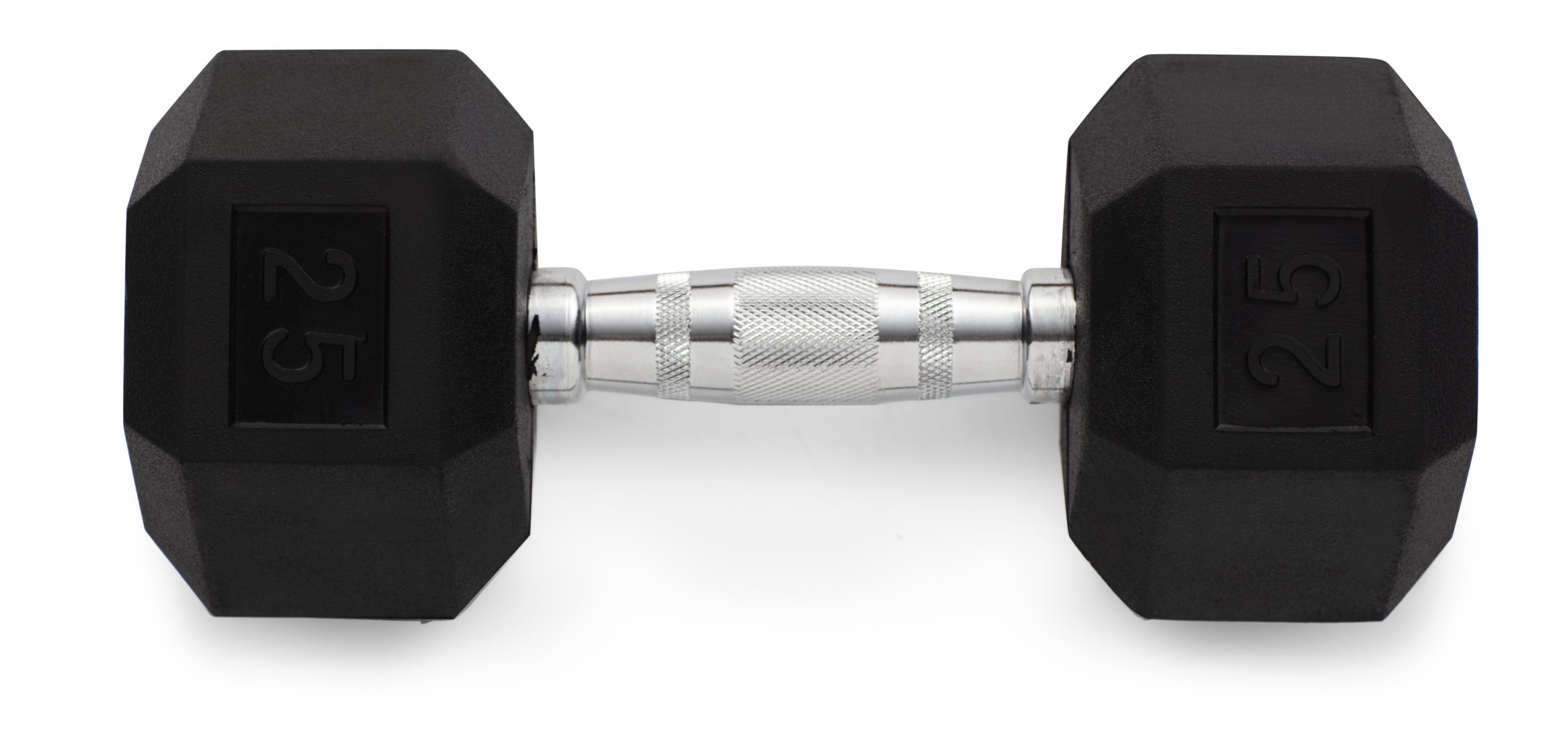 Weider, 25lb Rubber Hex Dumbbell, Single