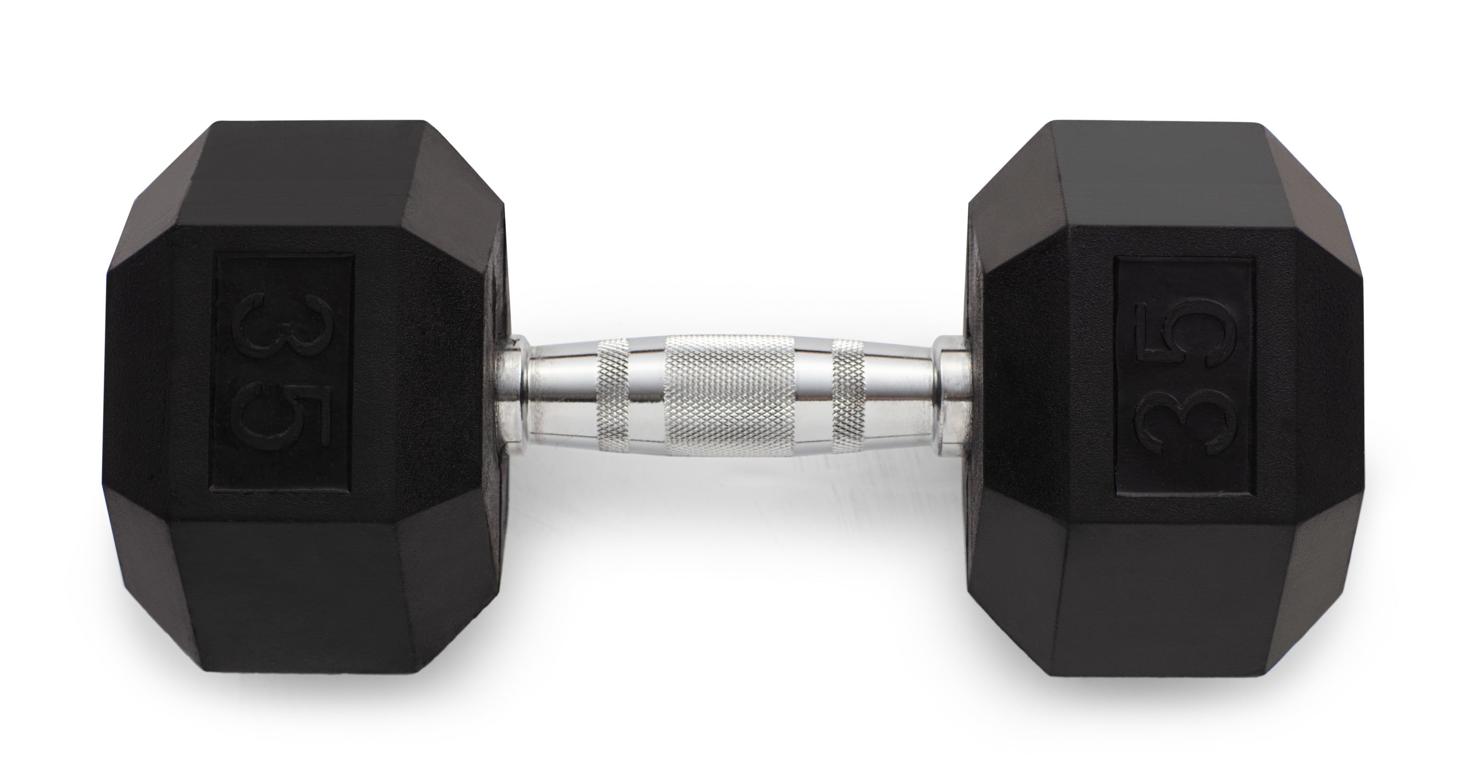 Weider, 25lb Rubber Hex Dumbbell, Single