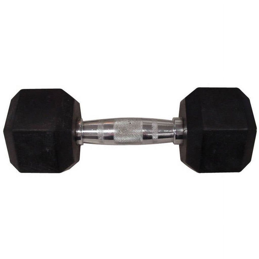 Weider, 25lb Rubber Hex Dumbbell, Single