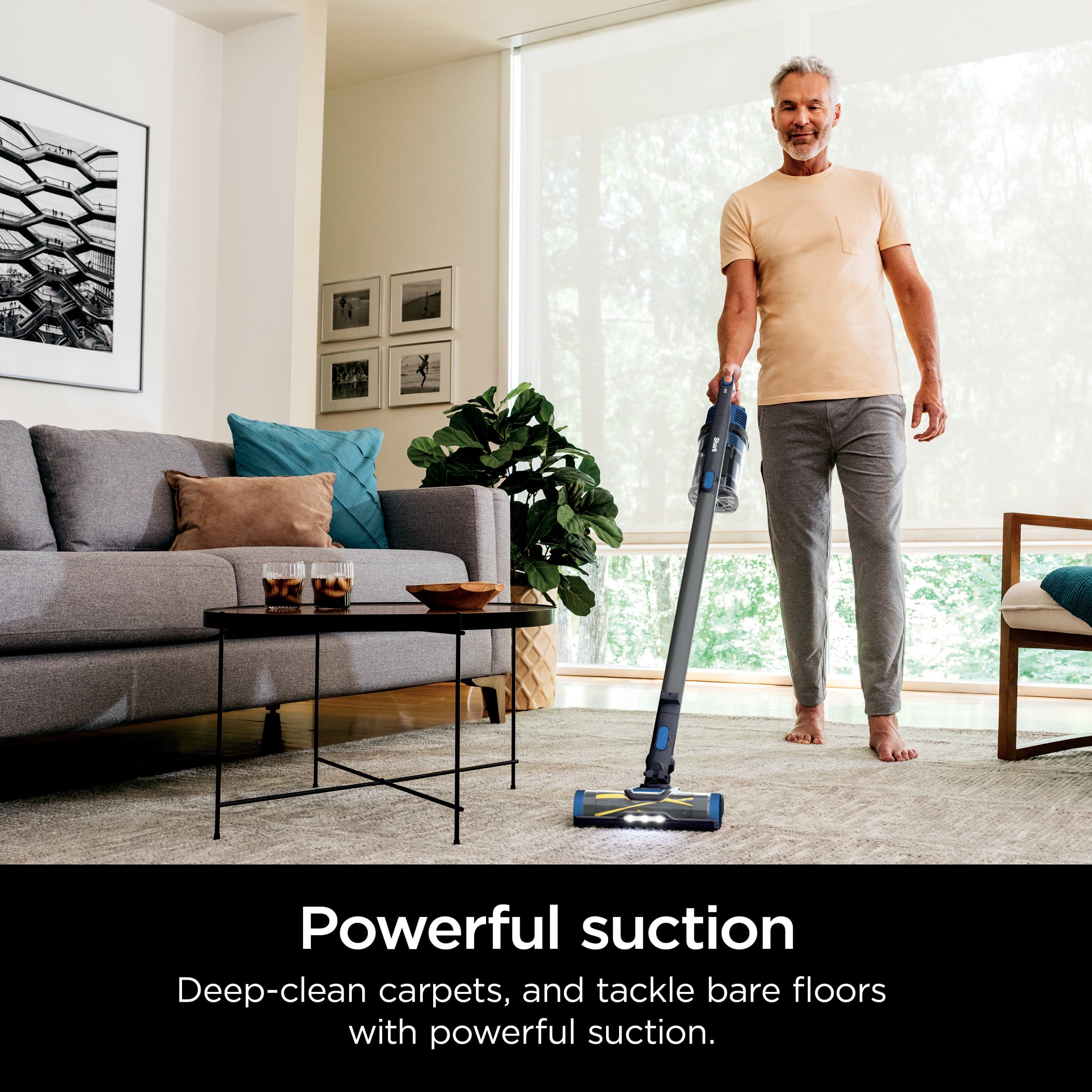 Shark® Pet Pro Cordless Stick Vacuum with Powerfins Brushroll, Pet Multi-Tool & Crevice Tool Included, 40-Min Runtime, WZ250