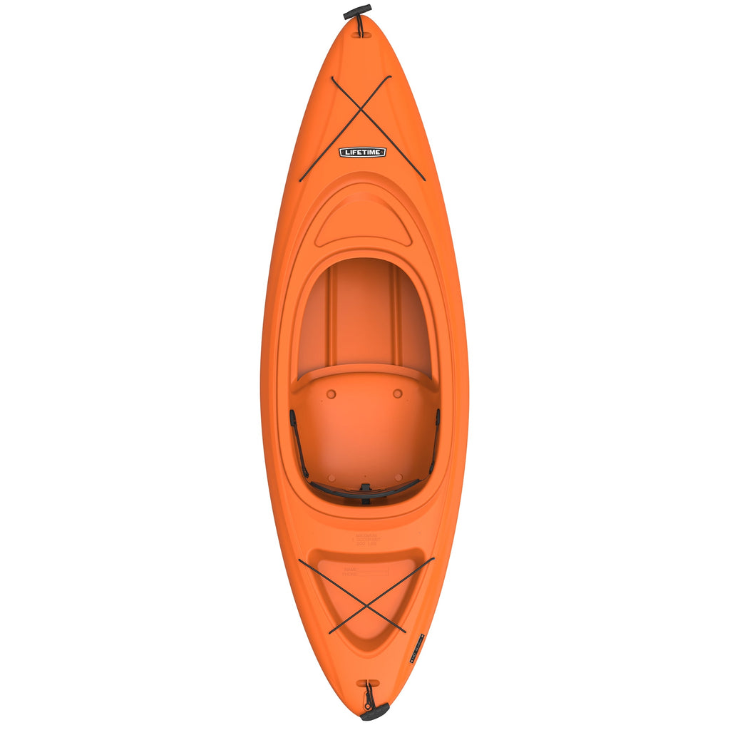 Lifetime Pacer 8 ft Sit-In Kayak (Paddle Included), Orange