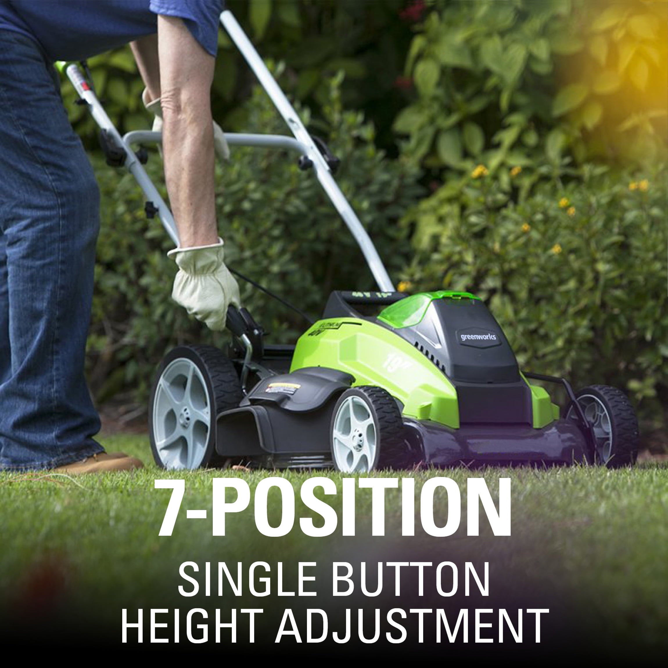 Greenworks 40V 19" Brushless Walk-Behind Lawn Mower with 4.0 Ah Battery & Charger 2524902