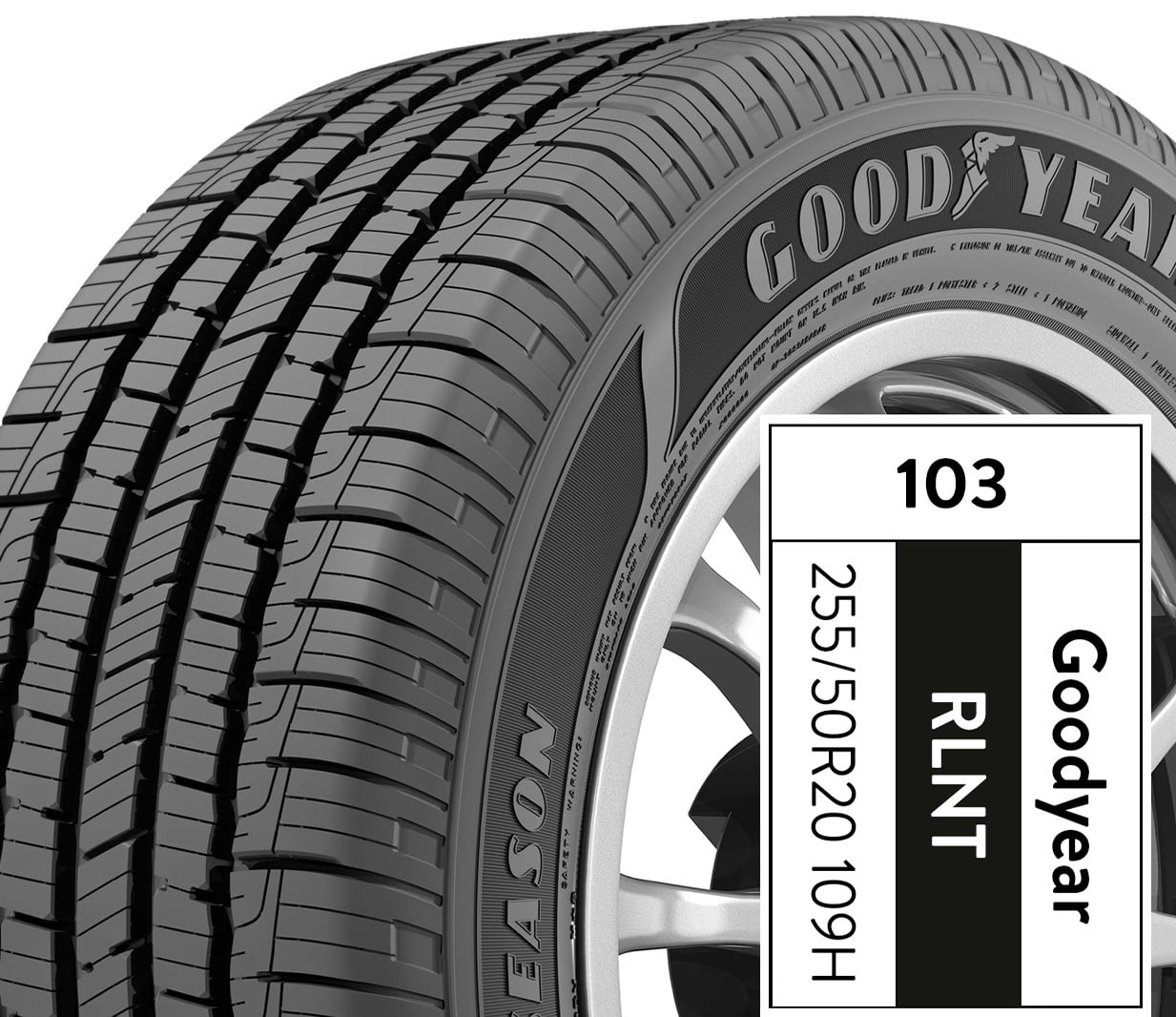 Goodyear Reliant All-Season 255/50R20 109H All-Season Tire