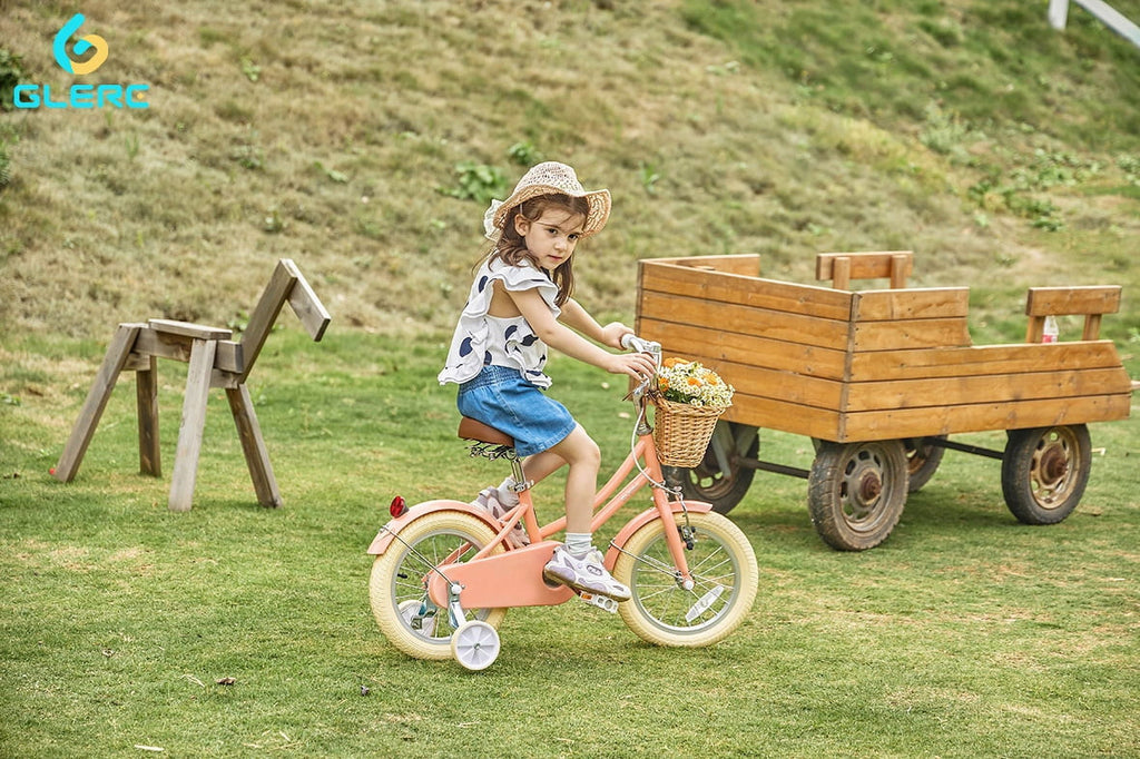 Glerc Little Molly 14 inch Kids Girls Bike for 3-5 Years Old Little Child,Yellow