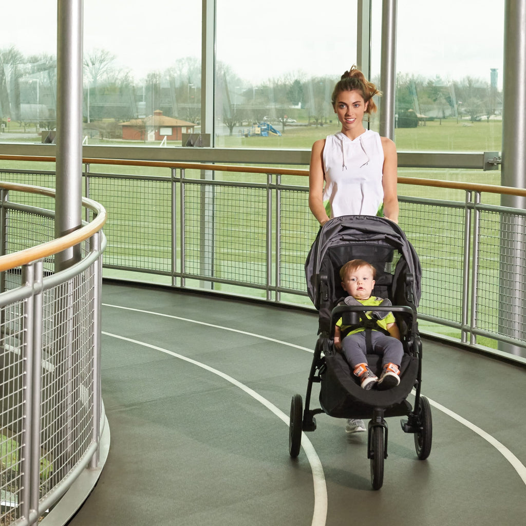 Folio3 Stroll & Jog Travel System with LiteMax Infant Car Seat (Avenue Gray)