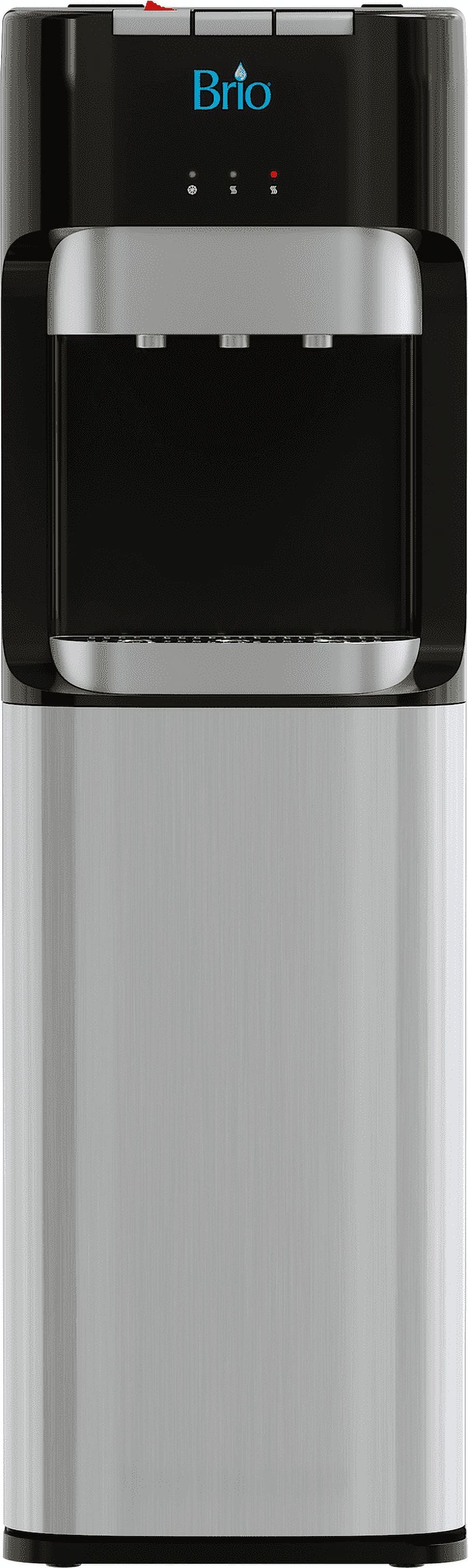 Brio Bottom Load Water Cooler Dispenser with Hot, Cold and Room Temperature Water, Height 41.4"