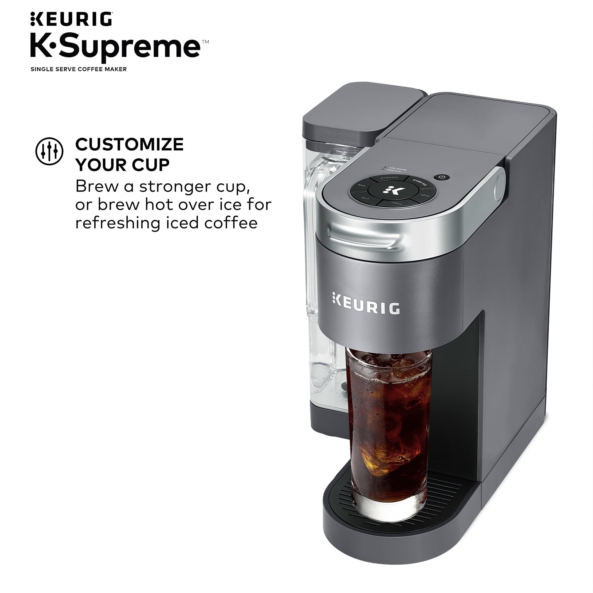 Keurig K-Supreme Single-Serve K-Cup Pod Coffee Maker, Black