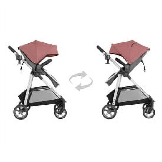 Evenflo Omni Plus Modular Travel System with LiteMax Sport Infant Car Seat, Mylar Gray, Unisex