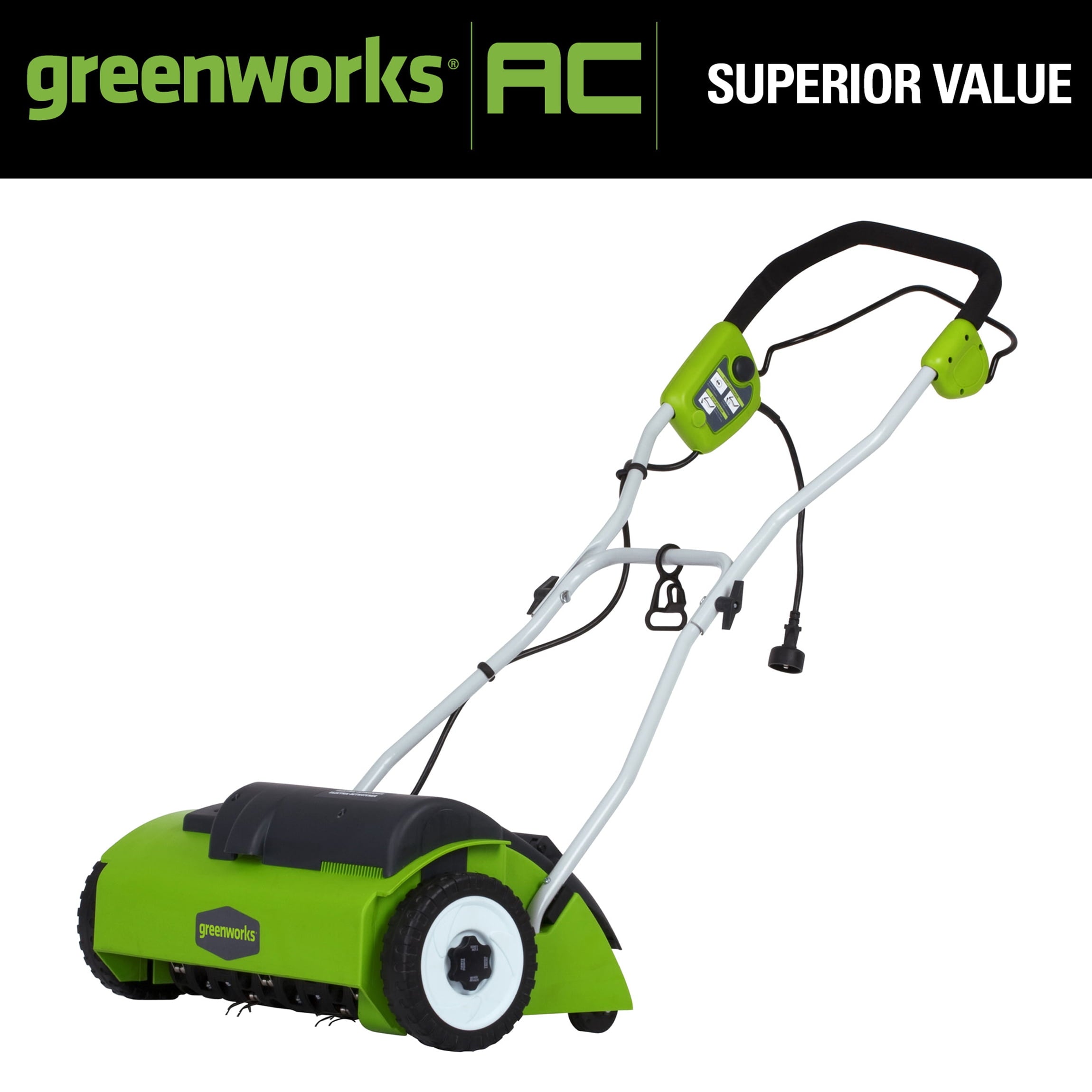 Greenworks 10 Amp 14" Corded Electric Dethatcher 27022