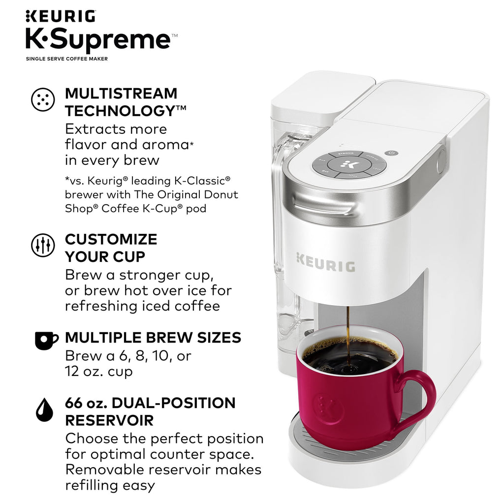 Keurig K-Supreme Single-Serve K-Cup Pod Coffee Maker, Black