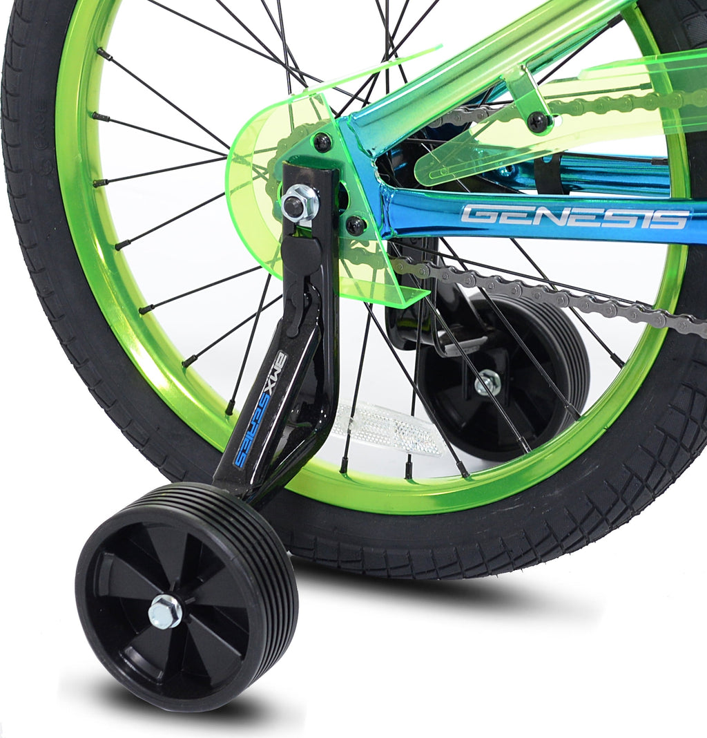 Genesis 18" Glitch Boy's BMX Bike, Blue/Green