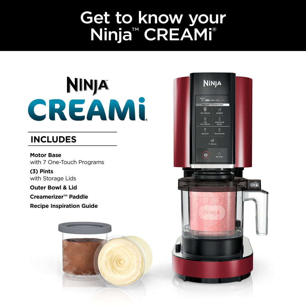 Ninja™ CREAMi™, Ice Cream Maker, 7 One-Touch Programs, Blue - NC301NV